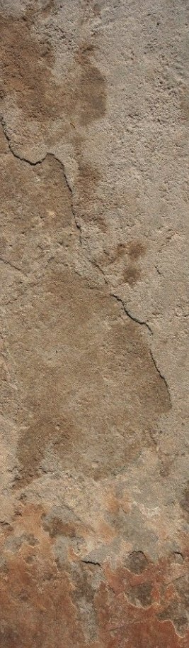 Piedra con pátina óxido